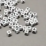 Large Hole Acrylic Letter European Beads