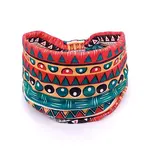 Polyester Boho Stretch Wide Knot Turban Headband