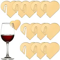 Acrylic Mirror Wine Glass Charms