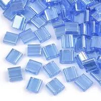 2-Hole Transparent Glass Seed Beads