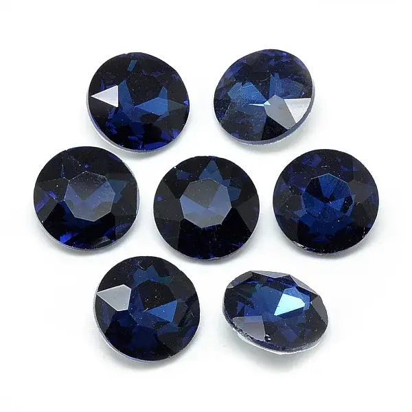Pointed Back Glass Rhinestone Cabochons