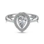 925 Sterling Silver Micro Pave Cubic Zirconia Finger Rings