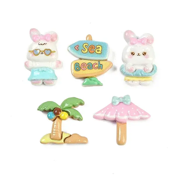 Summer Theme Resin Cabochons