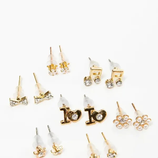 Gold earrings Yups dbi0448. R06