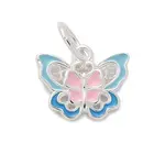 925 Sterling Silver Enamel Butterfly Charms