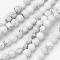 Natural Howlite Beads Strands