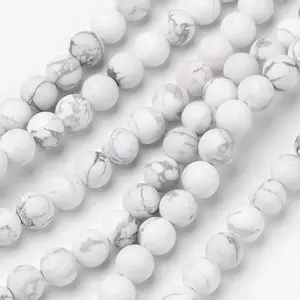 Natural Howlite Beads Strands