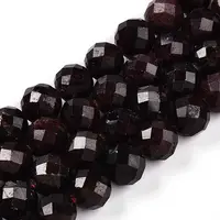 Natural Garnet Beads Strands