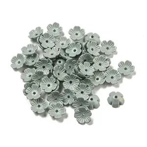 Opaque Acrylic Beads Caps