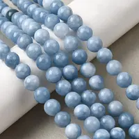 Natural Dyed White Jade Beads Strands