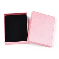 Rhombus Textured Cardboard Jewelry Boxes