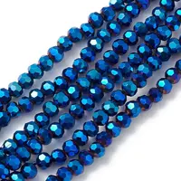 Electroplate Glass Beads Strands