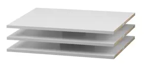 Sada 3 polic pro skříň ohio - šedá