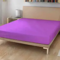 41-jersey prostěradlo - levandulová - 160 x 200 cm