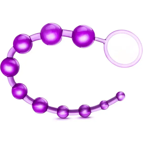 Blush B Yours Basic Beads anální korále purple 32 cm