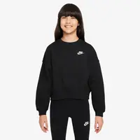 Nike Sportswear Club Fleece Girls Boxy Crew-Neck Sweatshirt XS
