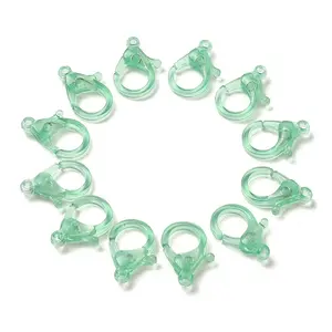 Transparent Plastic Lobster CLaw Clasps