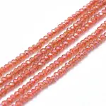 Electroplate Glass Beads Strands