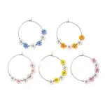 Flower Glass Seed Wine Glass Charms