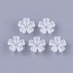 5-Petal Transparent Acrylic Bead Caps