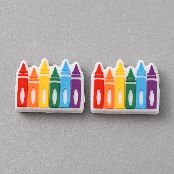 Crayon Food Grade Eco-Friendly Silicone Beads