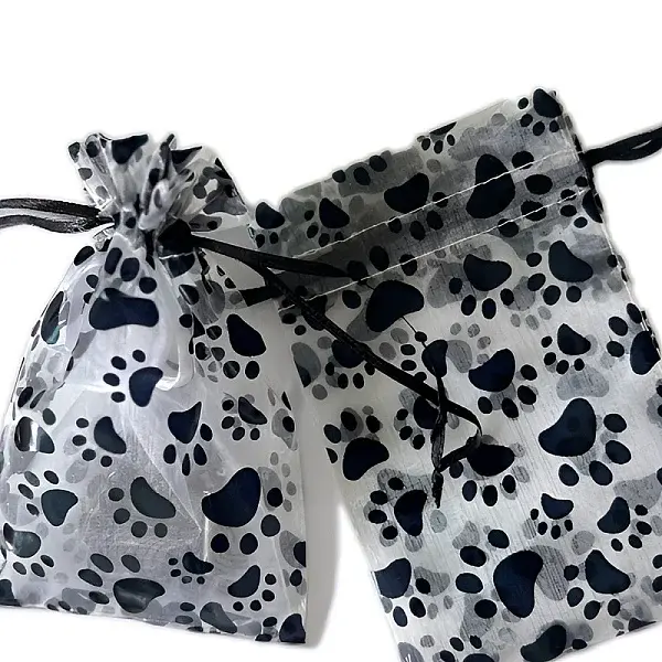 Printed Organza Drawstring Bags