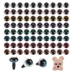 80Sets 8 Colors Plastic Safety Craft Eye