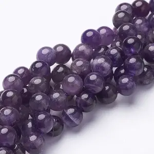 Round Amethyst Beads Strands