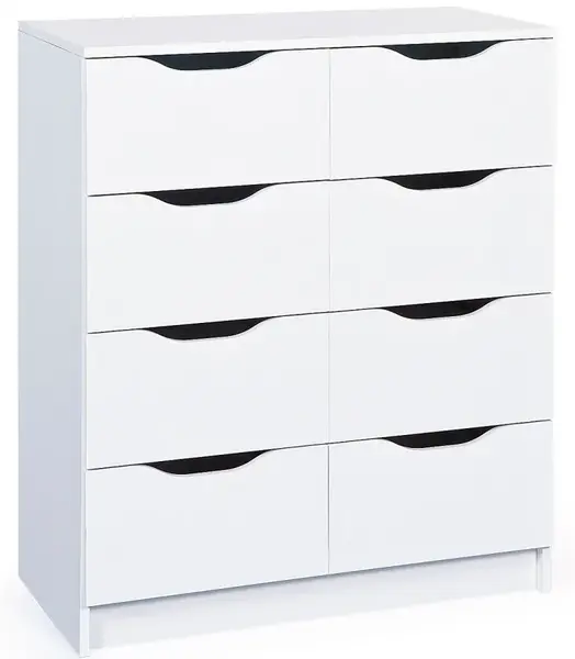 Vysoká komoda petrus - bílá