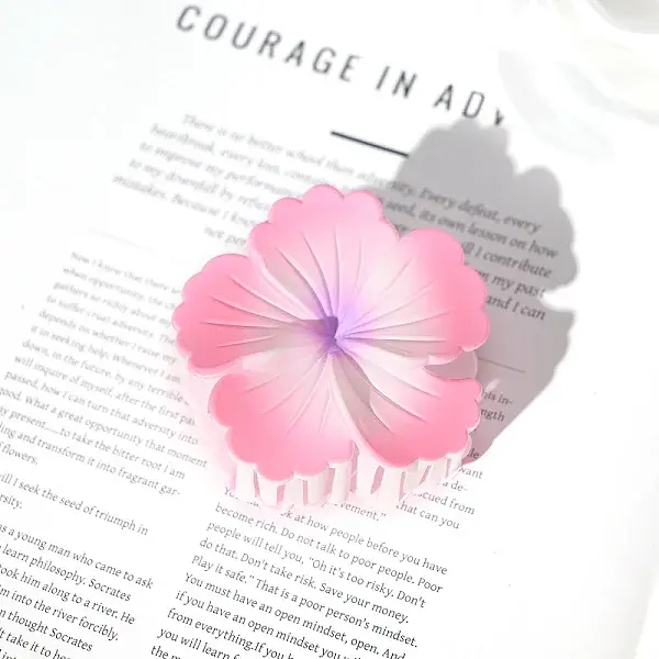 Flower Plastic Claw Hair Clips