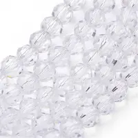 Transparent Glass Bead Strands