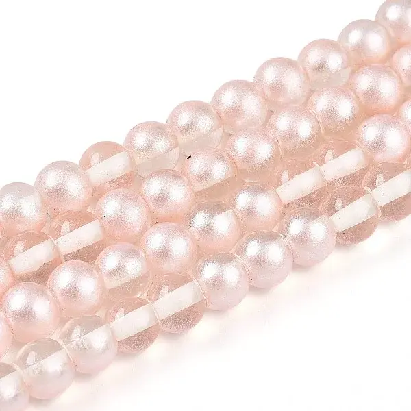 Baking Paint Transparent Glass Beads