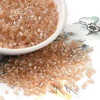 Transparent Colours Luster Glass Seed Beads