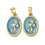 Brass Enamel Pendants