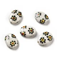 Handmade Printed Porcelain Beads