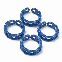 Spray Painted Alloy Cuff Rings