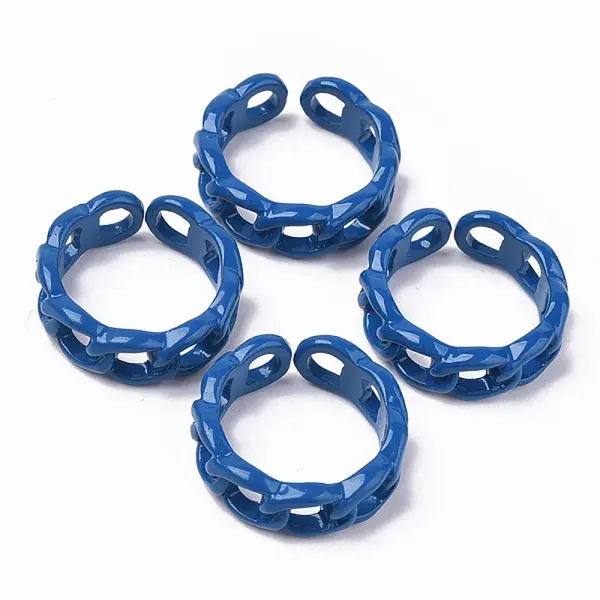 Spray Painted Alloy Cuff Rings