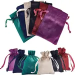 12Pcs 6 Colors Velvet Bags Drawstring Jewelry Pouches