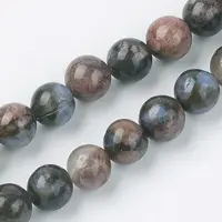 Natural Glaucophane Beads Strands