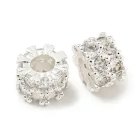 Brass Cubic Zirconia Beads