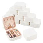 Square PVC with lint Jewelry Storage Zipper Box