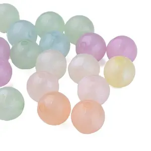 Rainbow Iridescent Plating Acrylic Beads