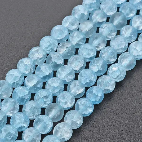 Crackle Glass Beads Strands