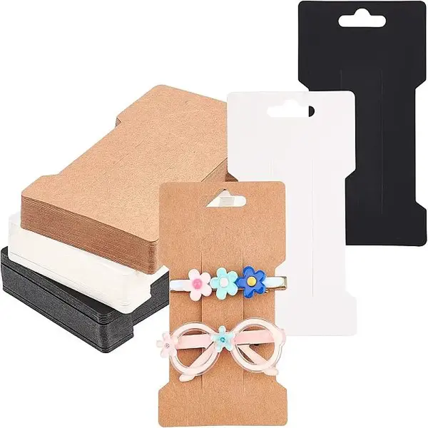 Cardboard Paper Hair Clip Display Cards