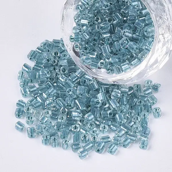 8/0 Two Cut Glass Seed Beads