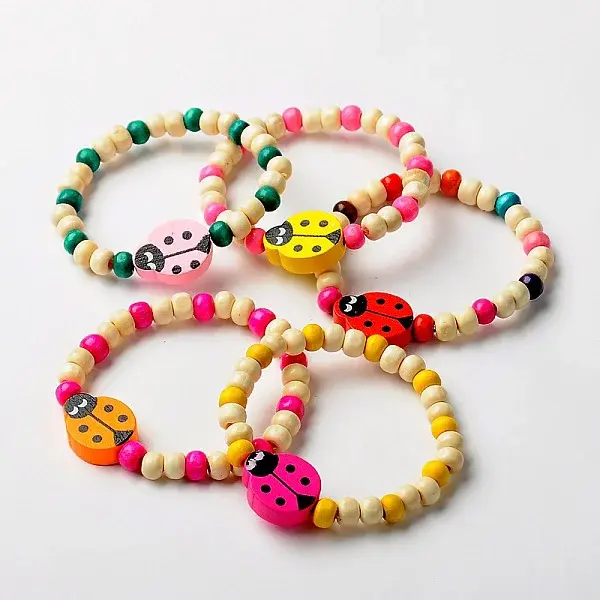 Stretchy Wood Bracelets for Kids