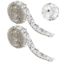 Resin Rhinestone Crystals Beaded Trim
