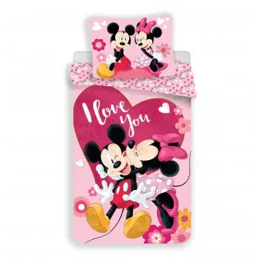 Povlečení mickey a minnie in love micro