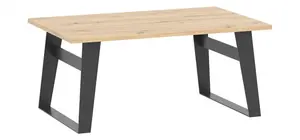 Konferenční stolek alfred - dub artisan/černá