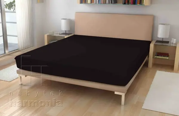 Jersey plachta - čierne - 90 x 200 cm